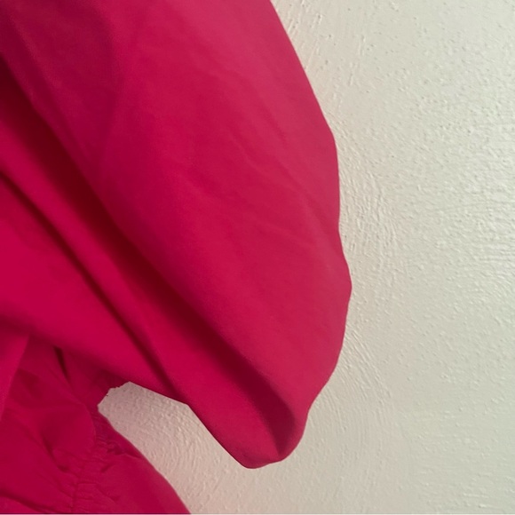 Express Fuchsia Puff Sleeve Blouse - Picture 5 of 11